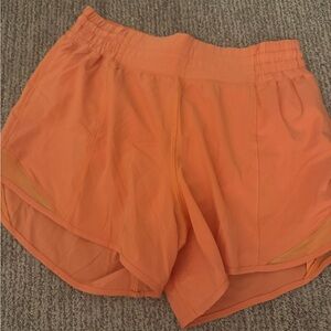 lululemon athletica Bright Orange Athletic Shorts